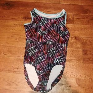 plum racerback leotard, used